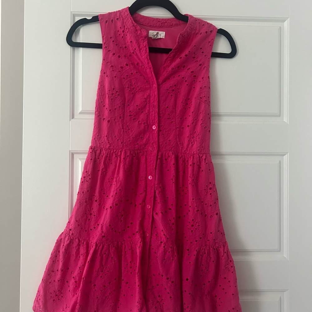 Japna Fuchsia Sleeveless Dress (women’s)